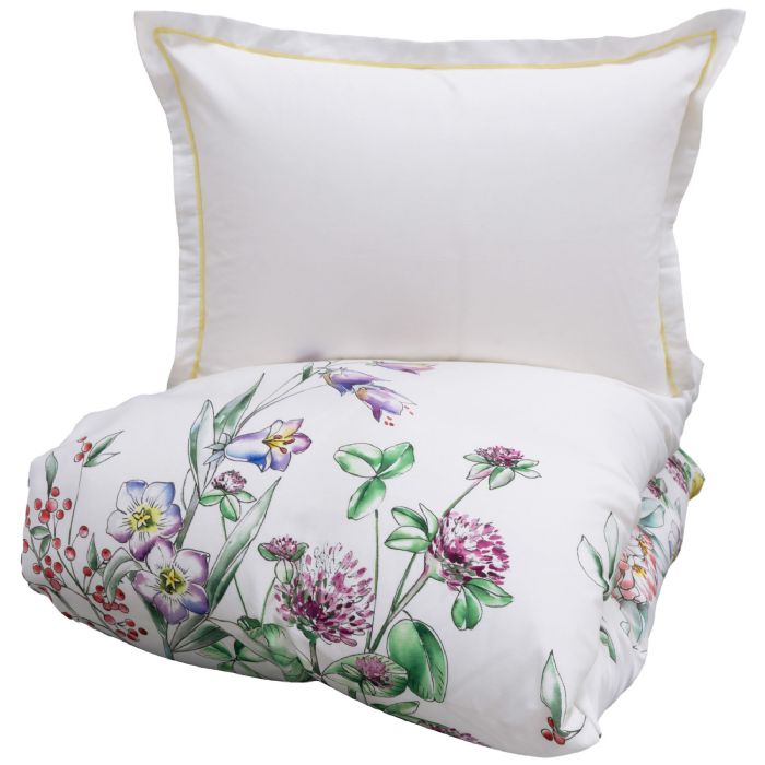 Billede af Turiform sengetøj - 100% bomuldssatin sengesæt - 140x220 cm - Sia multi - Vendbart sengetøj